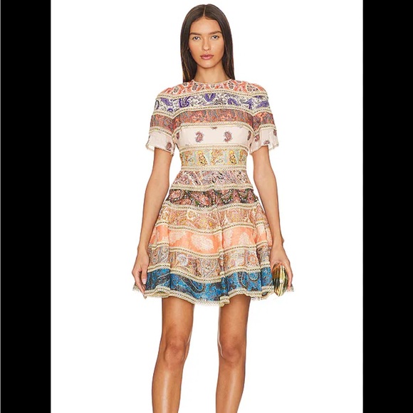 ZIMMERMAN Devi spliced mini dress - Picture 3 of 9